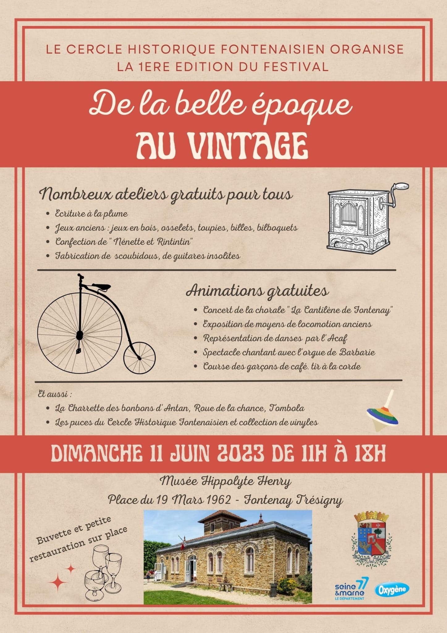 Affiche Festival de la Belle Époque au Vintage