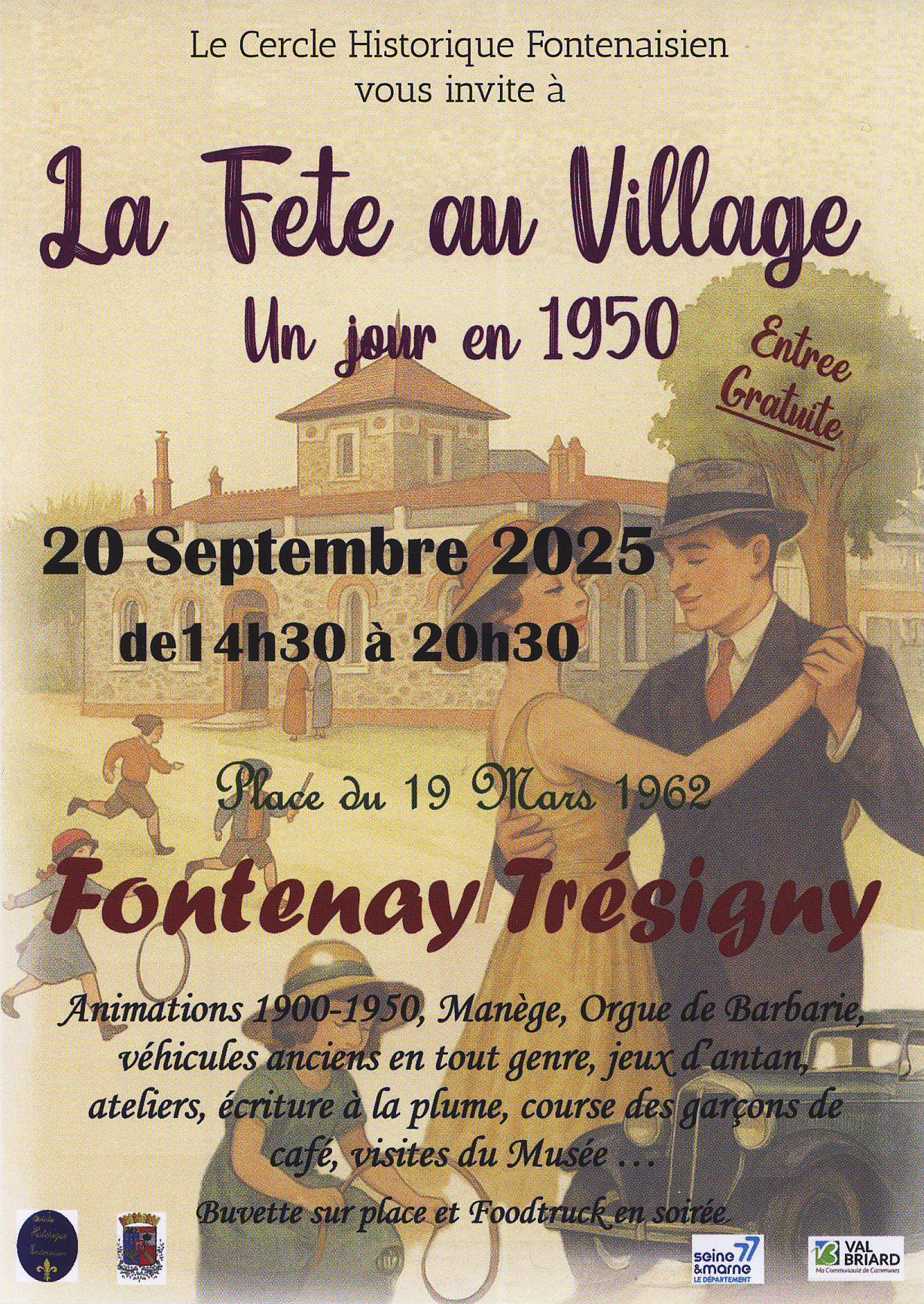 Affiche La Fête au Village 2025