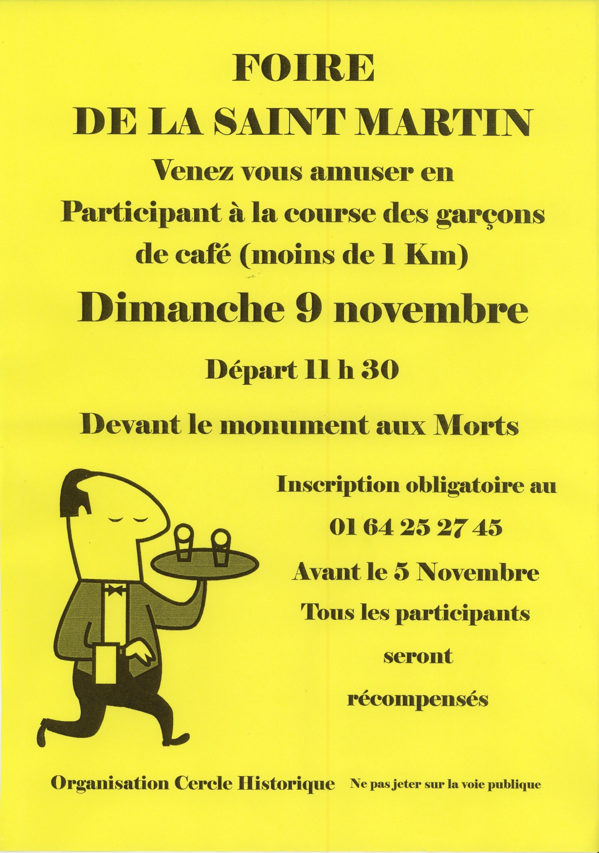 Foire Saint-Martin Course Garcons Cafe