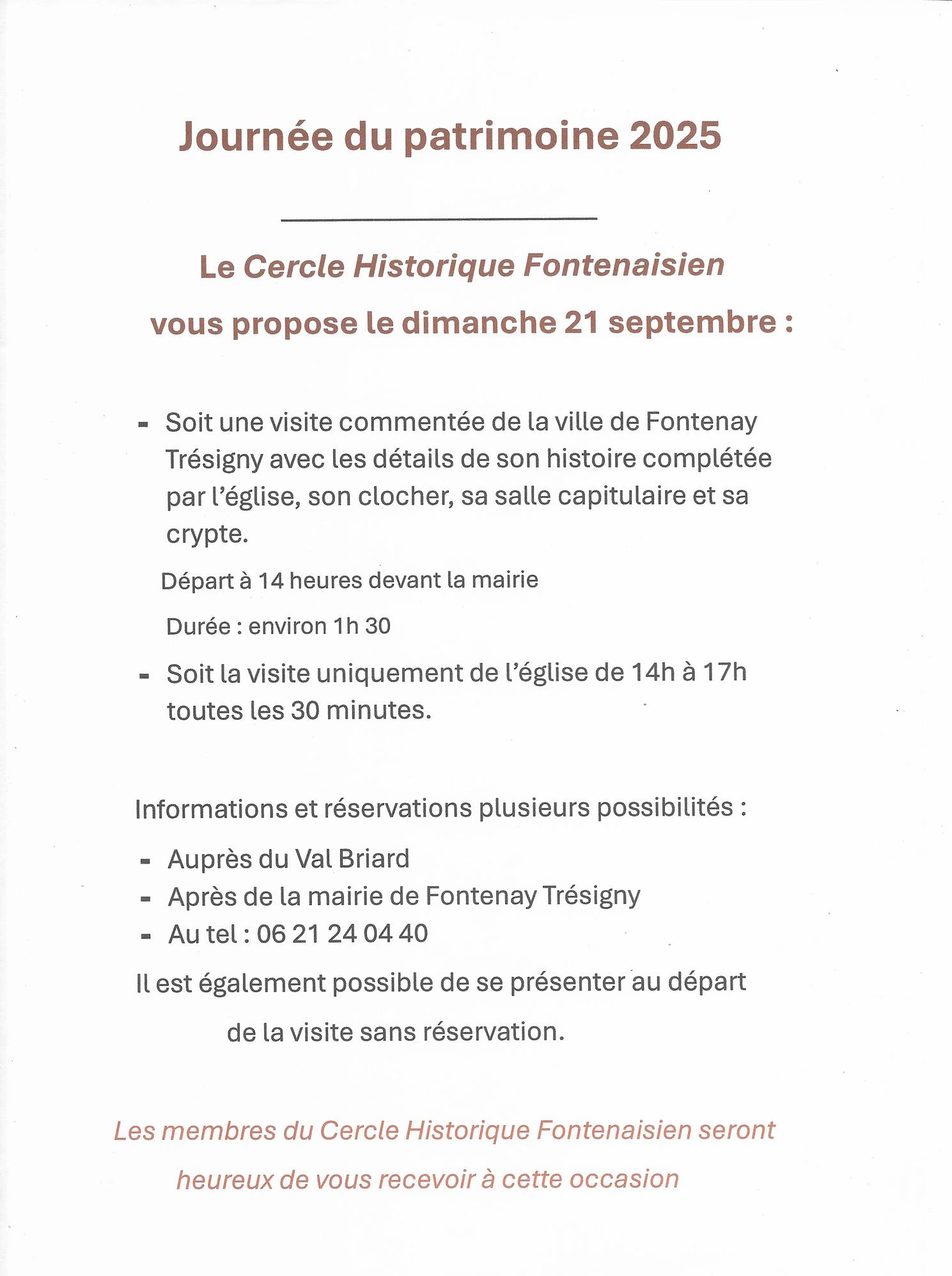 Journées du Patrimoine 2025